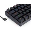 Tastatura gaming mecanica Redragon Lakshmi neagra iluminare Rainbow