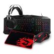 Kit gaming Redragon S112 Gaming Essentials 4 in 1 negru iluminare RGB