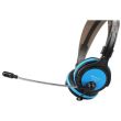 Casti Senicc ST-908 negre cu albastru