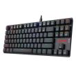 Tastatura gaming Redragon APS TKL neagra iluminare RGB switch-uri albastre