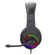 Casti gaming T-Dagger Caspian negre iluminare RGB