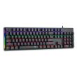 Tastatura gaming mecanica T-Dagger Naxos iluminare rainbow neagra