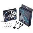 Ventilator ID-Cooling CF-14025-B 140mm Concentric Circular iluminare albastra