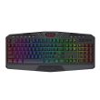Tastatura gaming fara fir Redragon Harpe neagra iluminare RGB