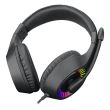 Casti gaming T-Dagger Caspian negre iluminare RGB