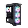Carcasa Segotep LUX II neagra iluminare RGB