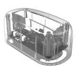 Docking station HDD Orico 6139U3 USB 3.1 Gen2 2.5/3.5” transparent