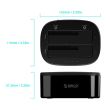 Docking station HDD Orico 6228US3-C USB 3.0 2 bay-uri 2.5/3.5” negru