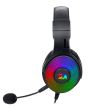 Casti gaming Redragon Pandora 2 negre iluminare RGB