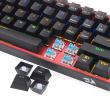 Tastatura gaming mecanica Redragon Fizz neagra iluminare Rainbow