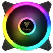 Set 4 ventilatoare Gamdias Aeolus M2 1204R 120mm iluminare RGB