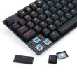 Tastatura gaming Redragon APS TKL neagra iluminare RGB switch-uri albastre