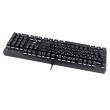 Tastatura gaming mecanica T-Dagger Escort neaga iluminare alba switch-uri rosii