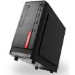 Carcasa Segotep AND mini neagra cu rosu sursa 350W