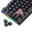 Tastatura gaming mecanica T-Dagger Naxos iluminare rainbow neagra