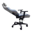 Scaun gaming Inaza Gunner gri cu albastru