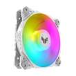 Set 3 ventilatoare ASUS TUF Gaming TF120 120mm albe iluminare aRGB