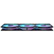 Set 3 ventilatoare Asus TUF Gaming TR120 aRGB Reverse 120mm negre