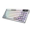 Tastatura mecanica gaming bluetooth Asus ROG Azoth PBT NX Snow alba cu gri iluminare RGB