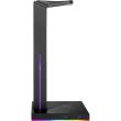 Stand casti ASUS ROG Throne Qi iluminare RGB negru