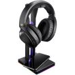 Stand casti ASUS ROG Throne Qi iluminare RGB negru
