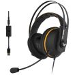 Casti gaming ASUS TUF H7 negre cu galben			