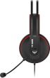 Casti gaming ASUS TUF H7 negre cu rosu