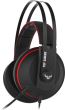 Casti gaming ASUS TUF H7 negre cu rosu