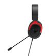 Casti gaming ASUS TUF H3 negre cu rosu