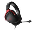 Casti gaming ASUS ROG Delta S Core negre cu rosu