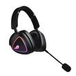 Casti gaming Bluetooth cu fir si wireless ASUS ROG Delta II negre iluminare aRGB