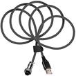 Cablu pentru tastatura Redragon Coiled Aviator USB-C negru