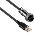 Cablu pentru tastatura Redragon Coiled Aviator USB-C negru