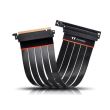 Cablu prelungitor Thermaltake TT Premium PCI-E 4.0 300mm cu adaptor 90°