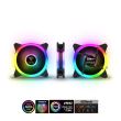 Set 3 ventilatoare Gamdias Aeolus M2 1203 Lite 120mm iluminare aRGB