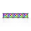 Set 5 ventilatoare Gamdias Aeolus M2 1205R 120mm iluminare RGB