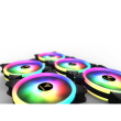 Set 5 ventilatoare Gamdias Aeolus M2 1205R 120mm iluminare RGB