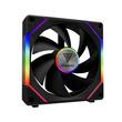 Set 3 ventilatoare Gamdias Aeolus P2 1203U 120mm negre iluminare aRGB