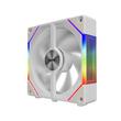 Set 3 ventilatoare Gamdias Aeolus P2 1203 120mm albe iluminare aRGB