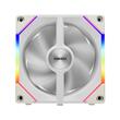 Set 3 ventilatoare Gamdias Aeolus P2 1203 120mm albe iluminare aRGB