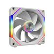Set 3 ventilatoare Gamdias Aeolus P2 1203 120mm albe iluminare aRGB