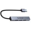 HUB USB Orico AHU1-1 4 port-uri USB gri 15 cm