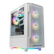 Carcasa Gamdias Athena M6 Lite alba iluminare aRGB