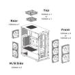 Carcasa Thermaltake Divider 300 TG Air Snow Edition alba