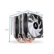 Cooler procesor Segotep Cambrian U6 Twin Tower iluminare aRGB
