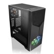 Carcasa Thermaltake Commander G31 Tempered Glass neagra iluminare aRGB