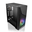 Carcasa Thermaltake Commander G32 Tempered Glass neagra iluminare aRGB