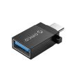 Adaptor OTG Orico CBT-UT01 USB 3.0 Type-C male – Type-A female negru