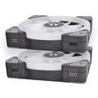 Set 3 ventilatoare Thermaltake TT Premium Swafan EX12 120mm RGB