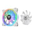 Set 3 ventilatoare Thermaltake Swafan 12 120mm albe iluminare aRGB